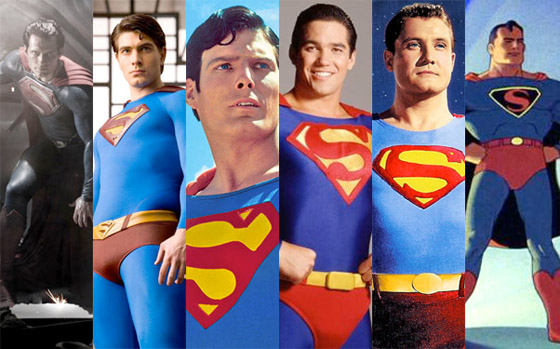 Superman through the ages.
